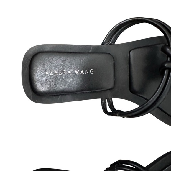 Azalea Wang Black Women's Sandals 9 - Picture 2 of 5